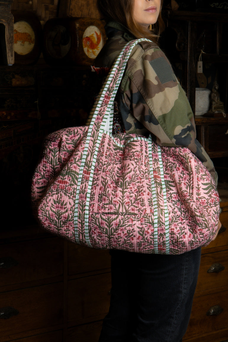 Sac de voyage Rose et Vert