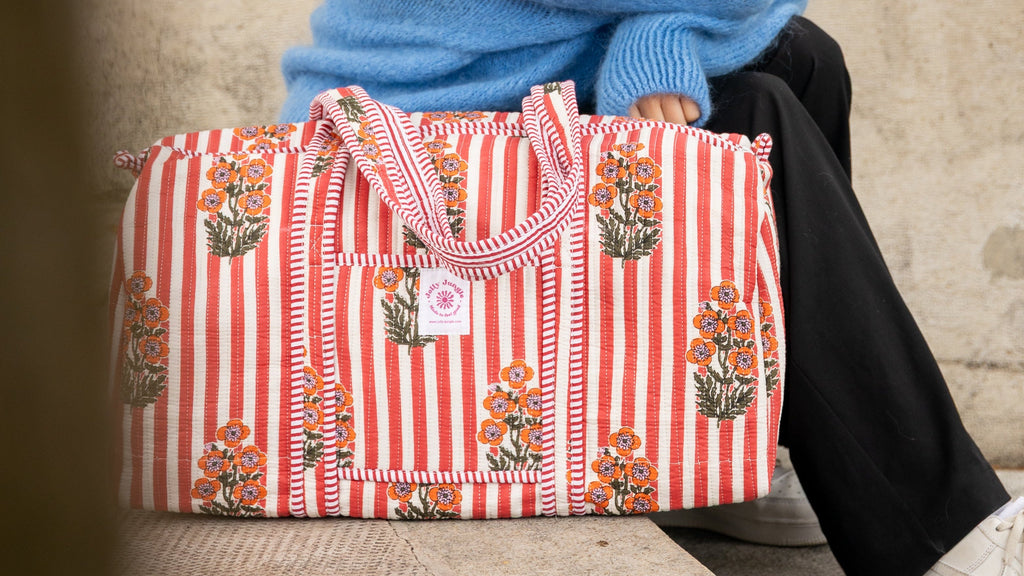 Sac de voyage Rayures Rouges