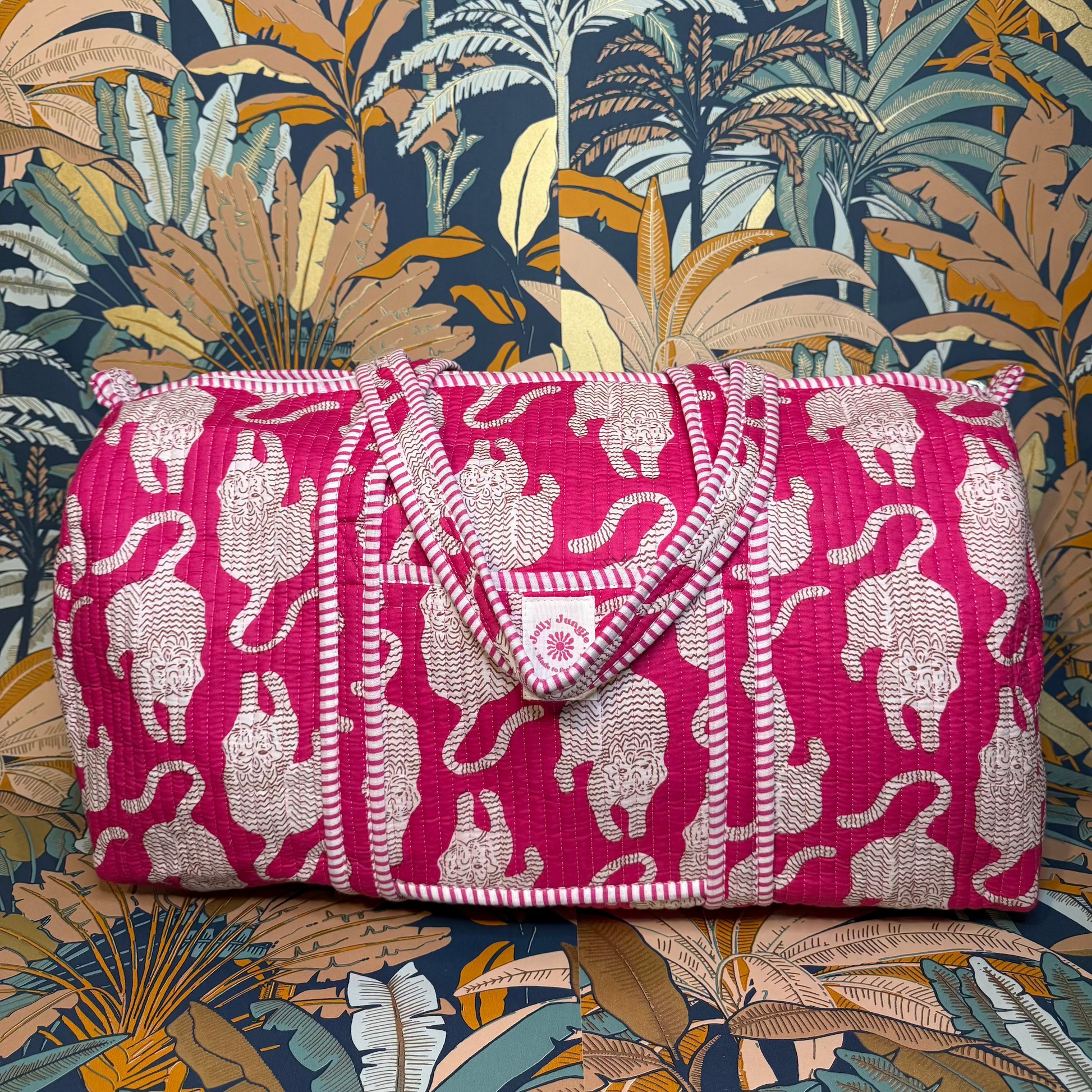 Sac de voyage Rose Tigres Blancs