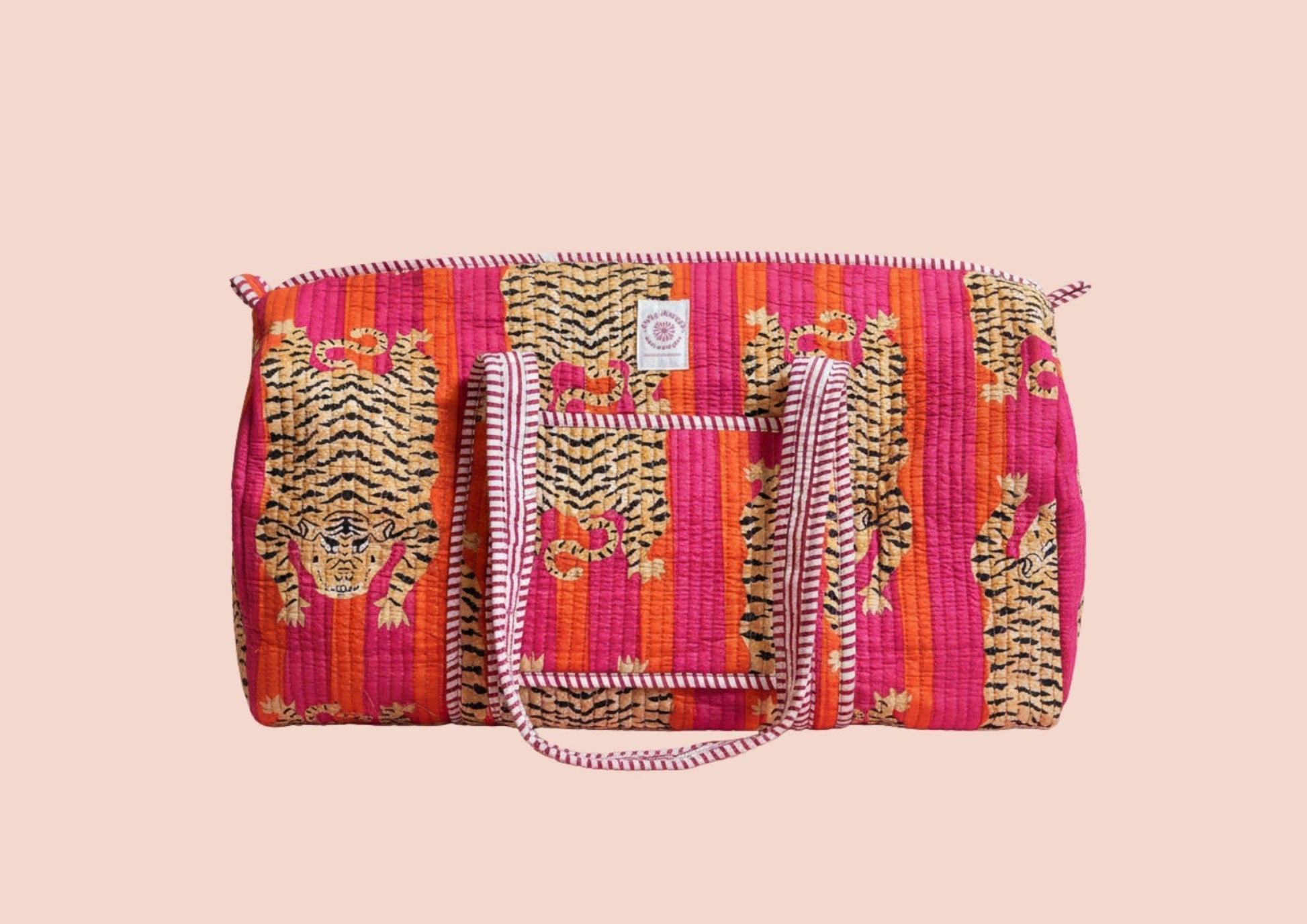 Sac de voyage Tigre Orange et Rose