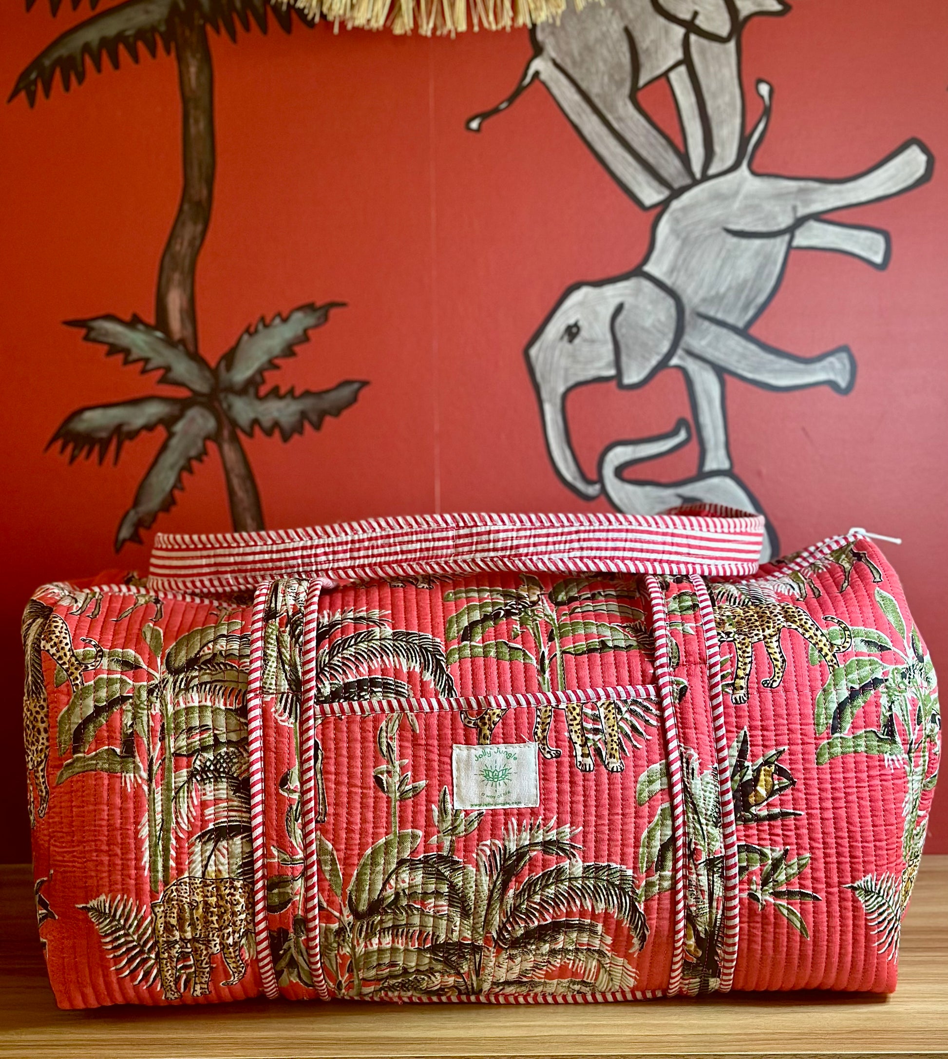 Sac de voyage Rose Palmiers