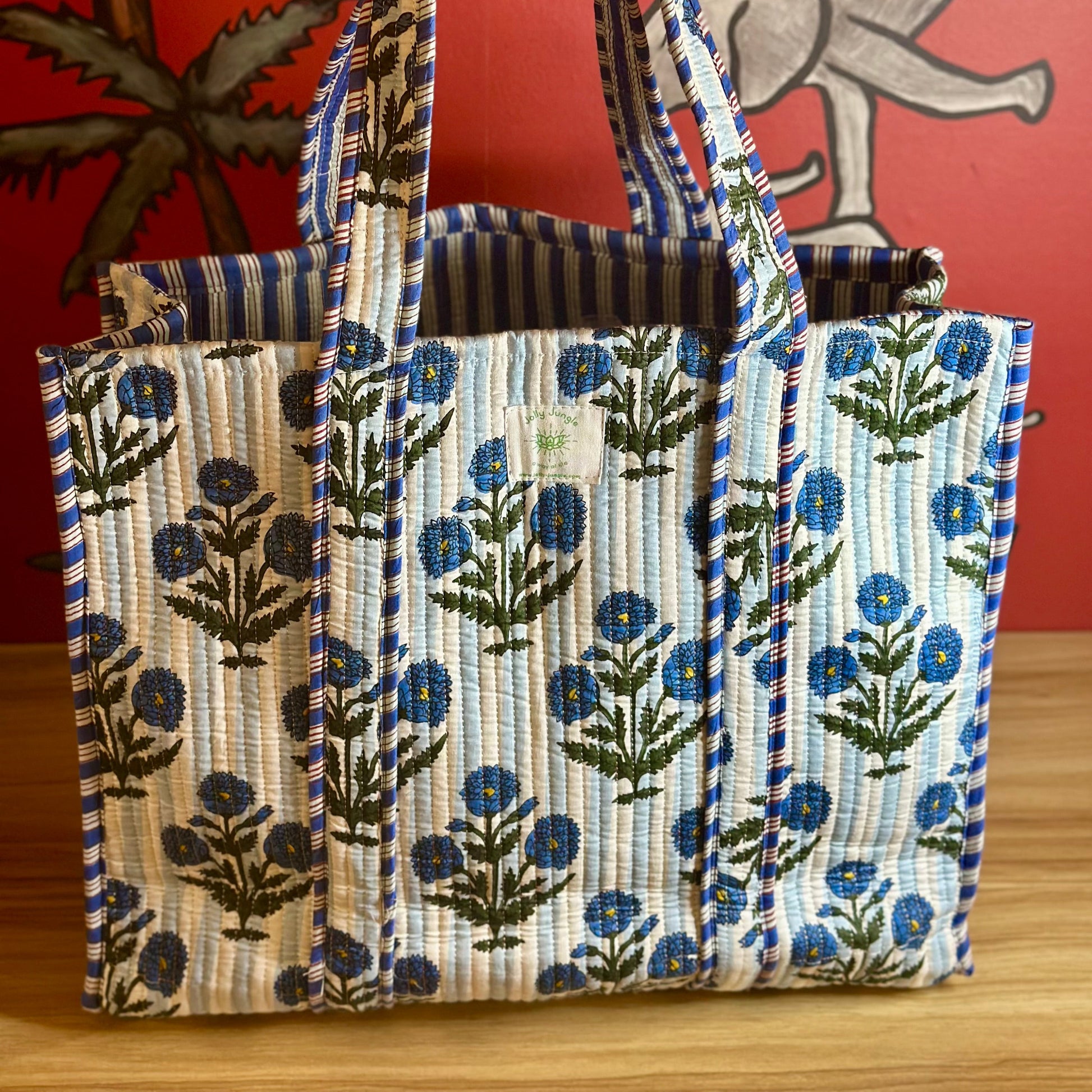 Bag Tote Ikat Rose