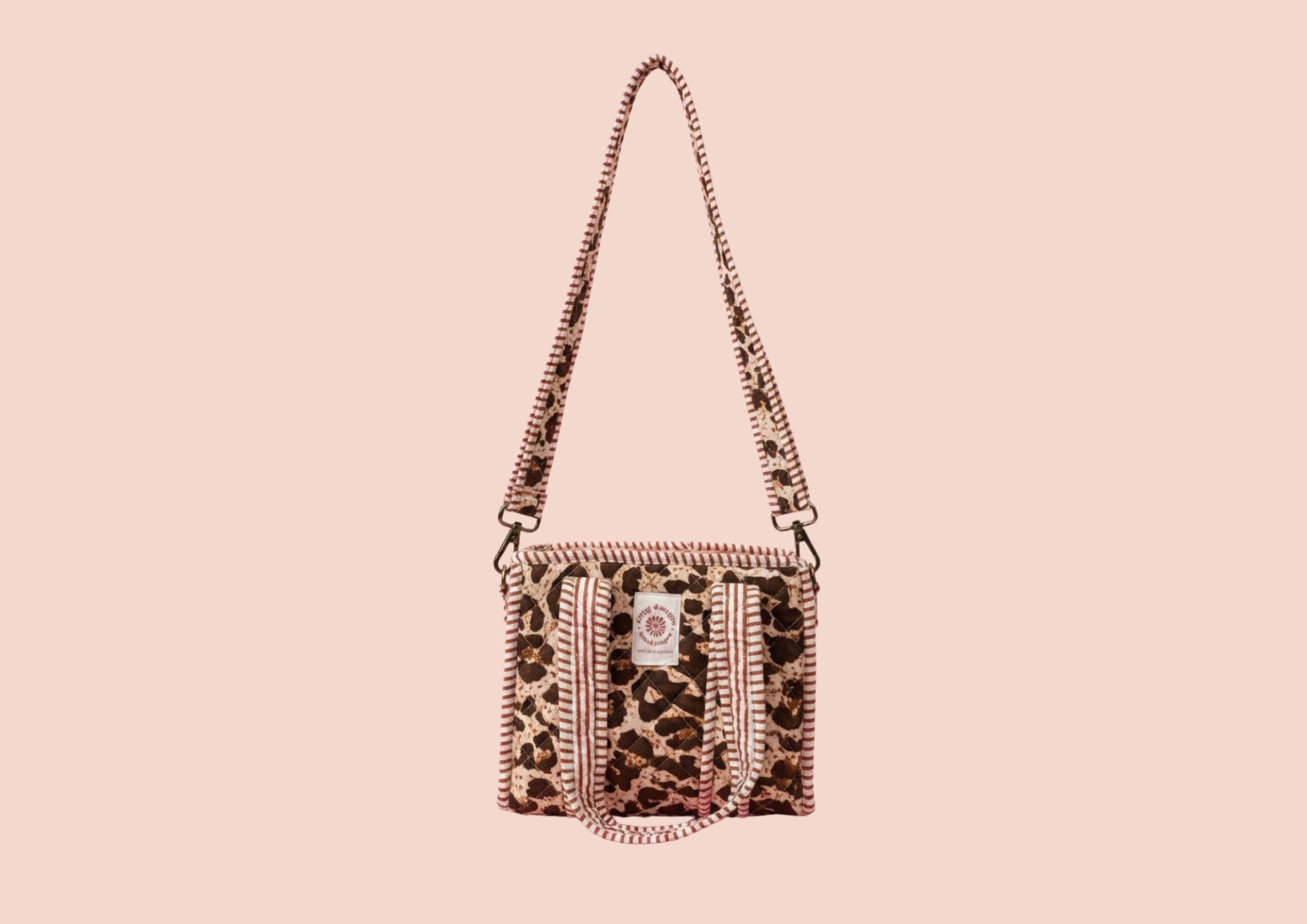 Sac tote mini léopard
