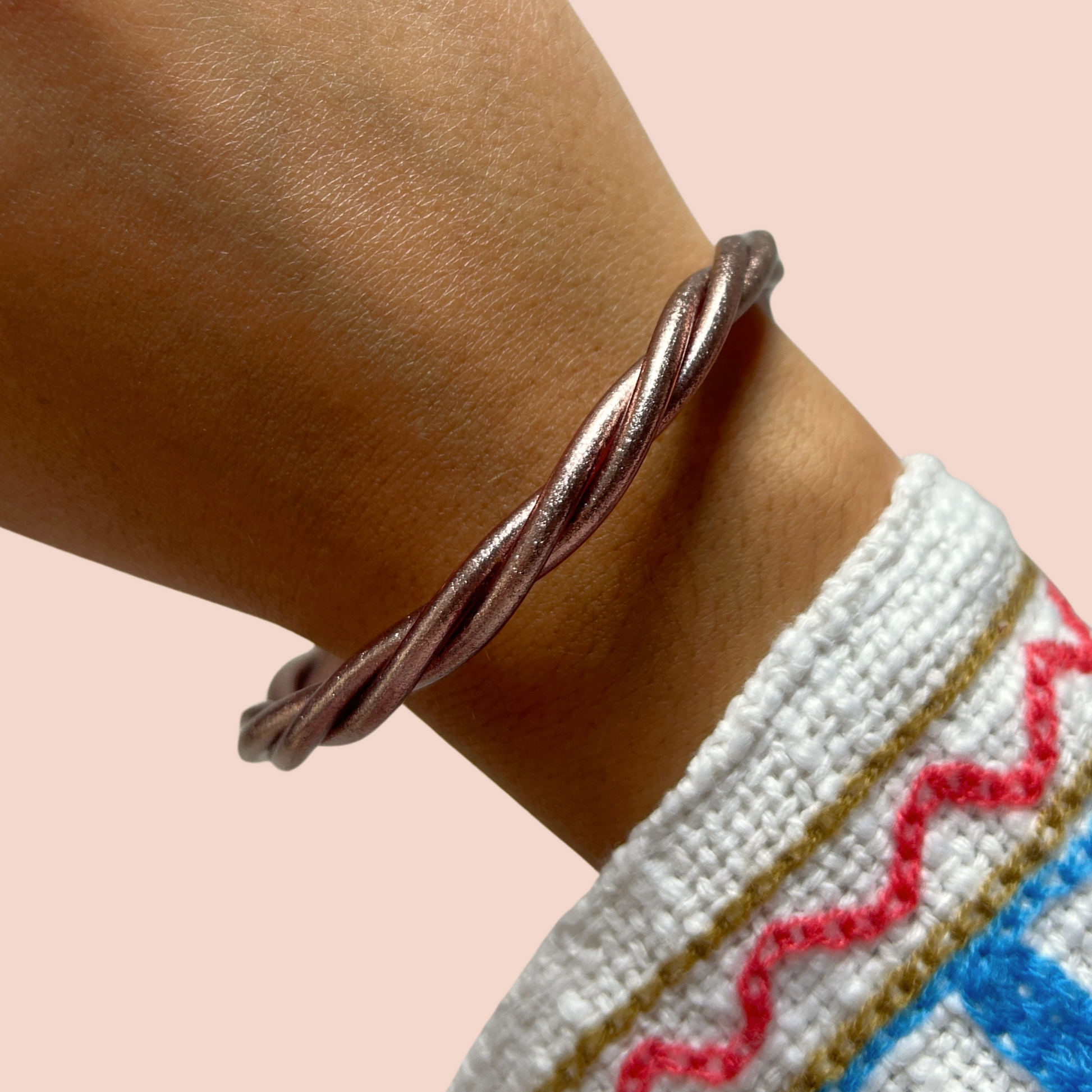 Bracelet femme Kumali Torsadé Rose Gold - Jolly Jungle 