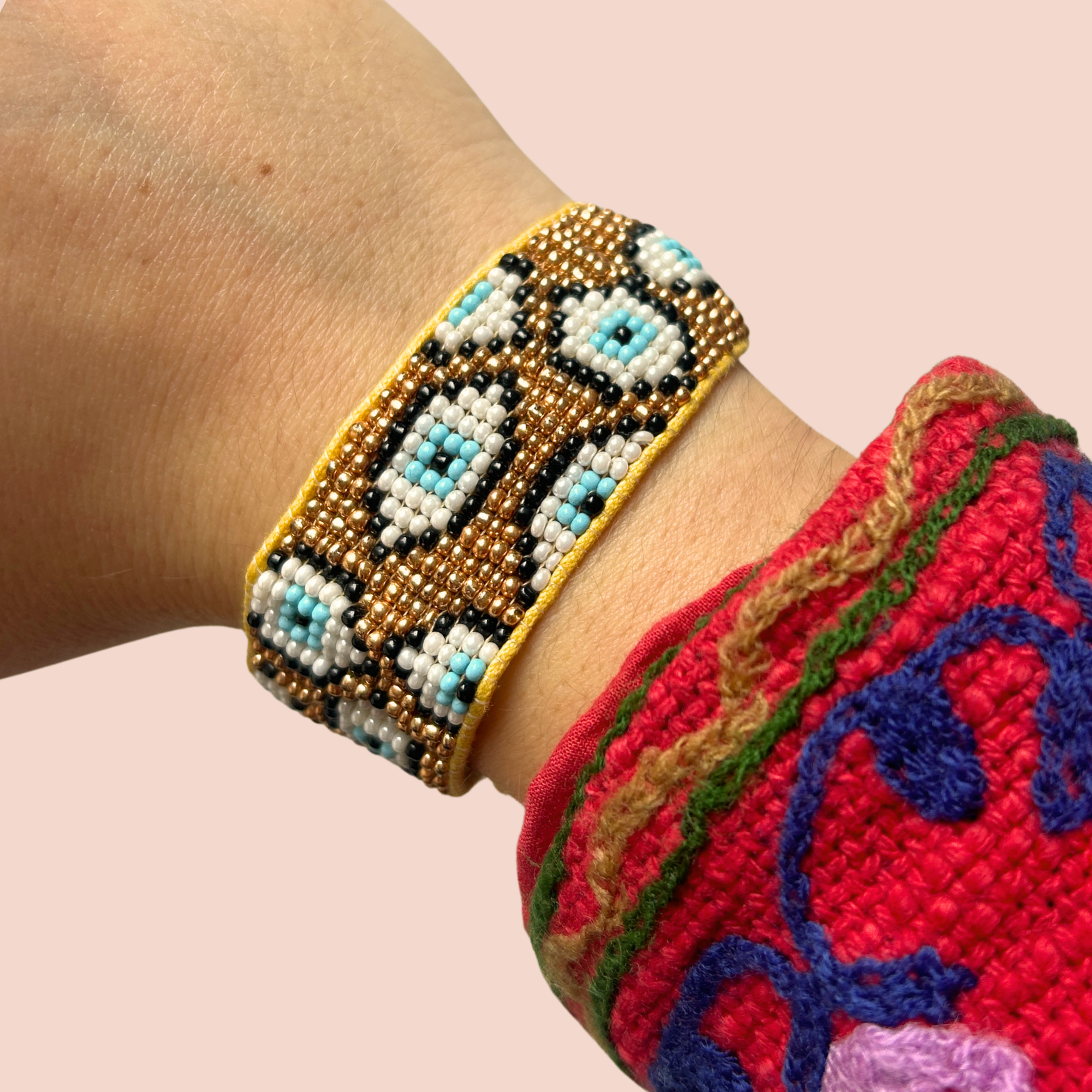 Bracelet Femme en Perles little eyes doré - Jolly Jungle 