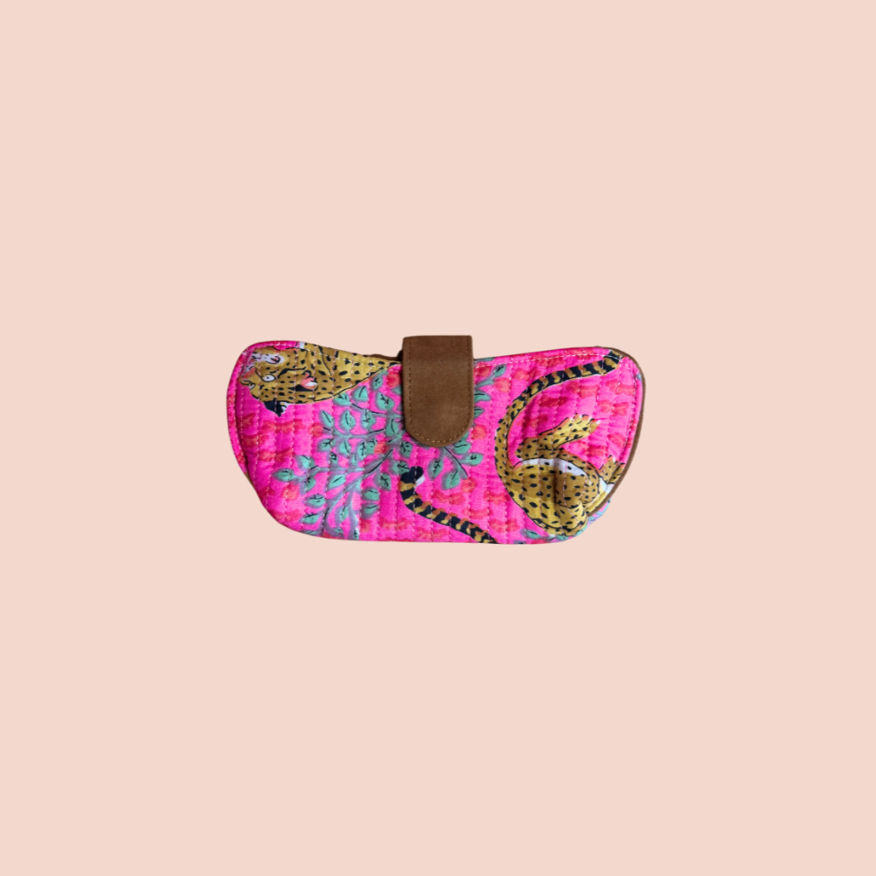 Étui à lunettes Savane Rose