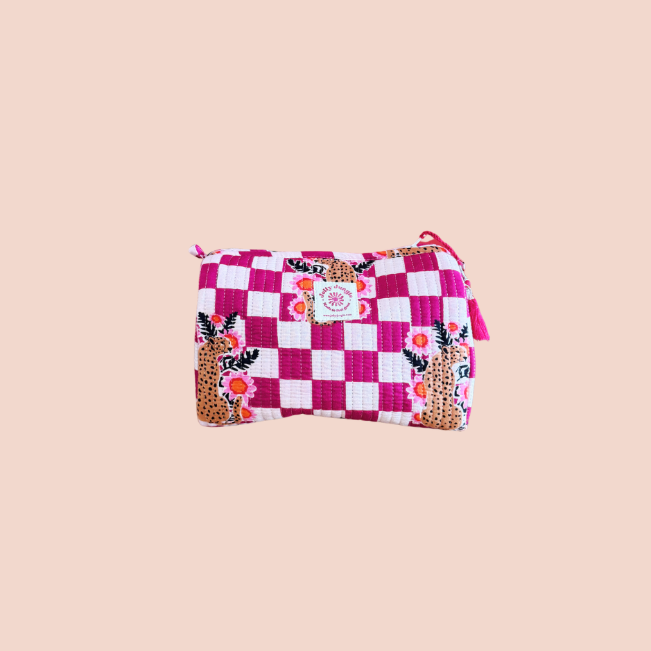 Trousse Carreaux Léopard