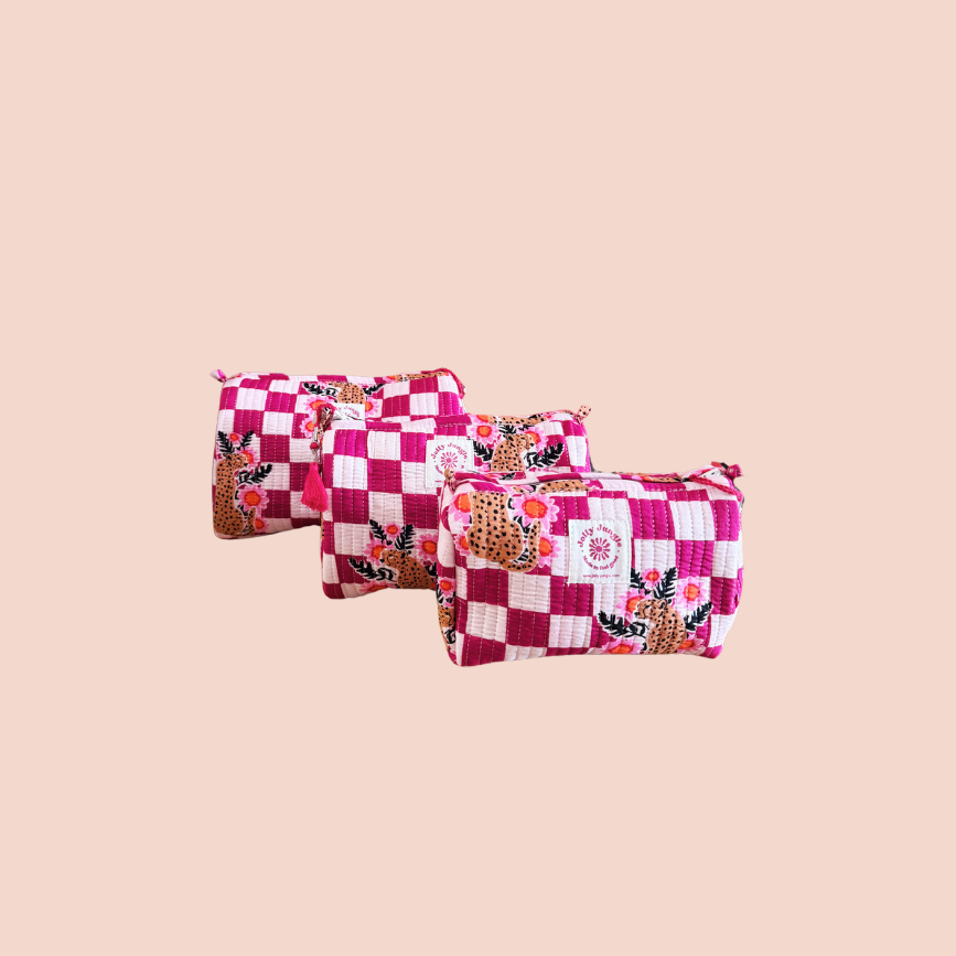 Trousse Carreaux Léopard
