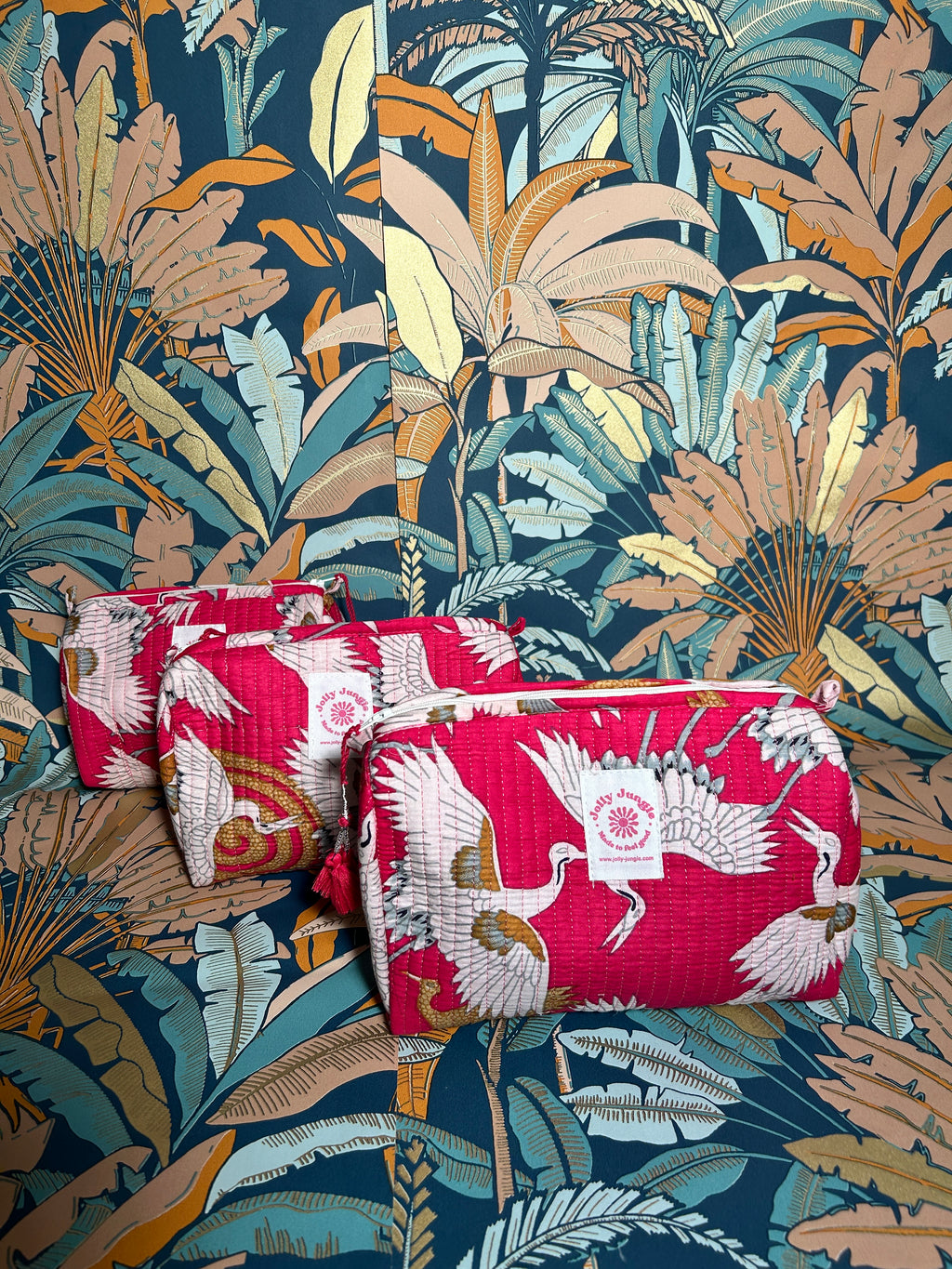 Trousse Hérons rose