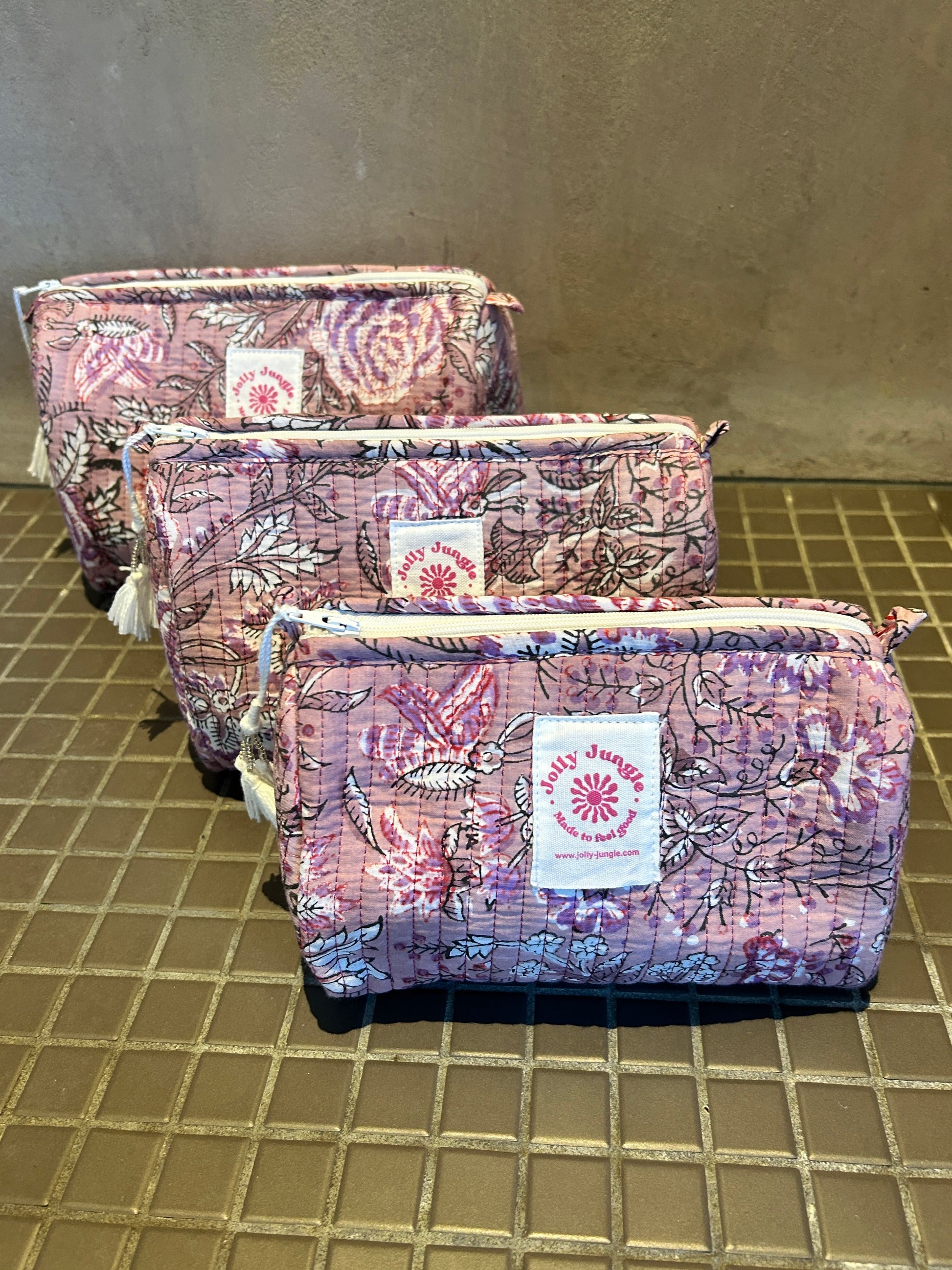 Trousse Bouquet mauve