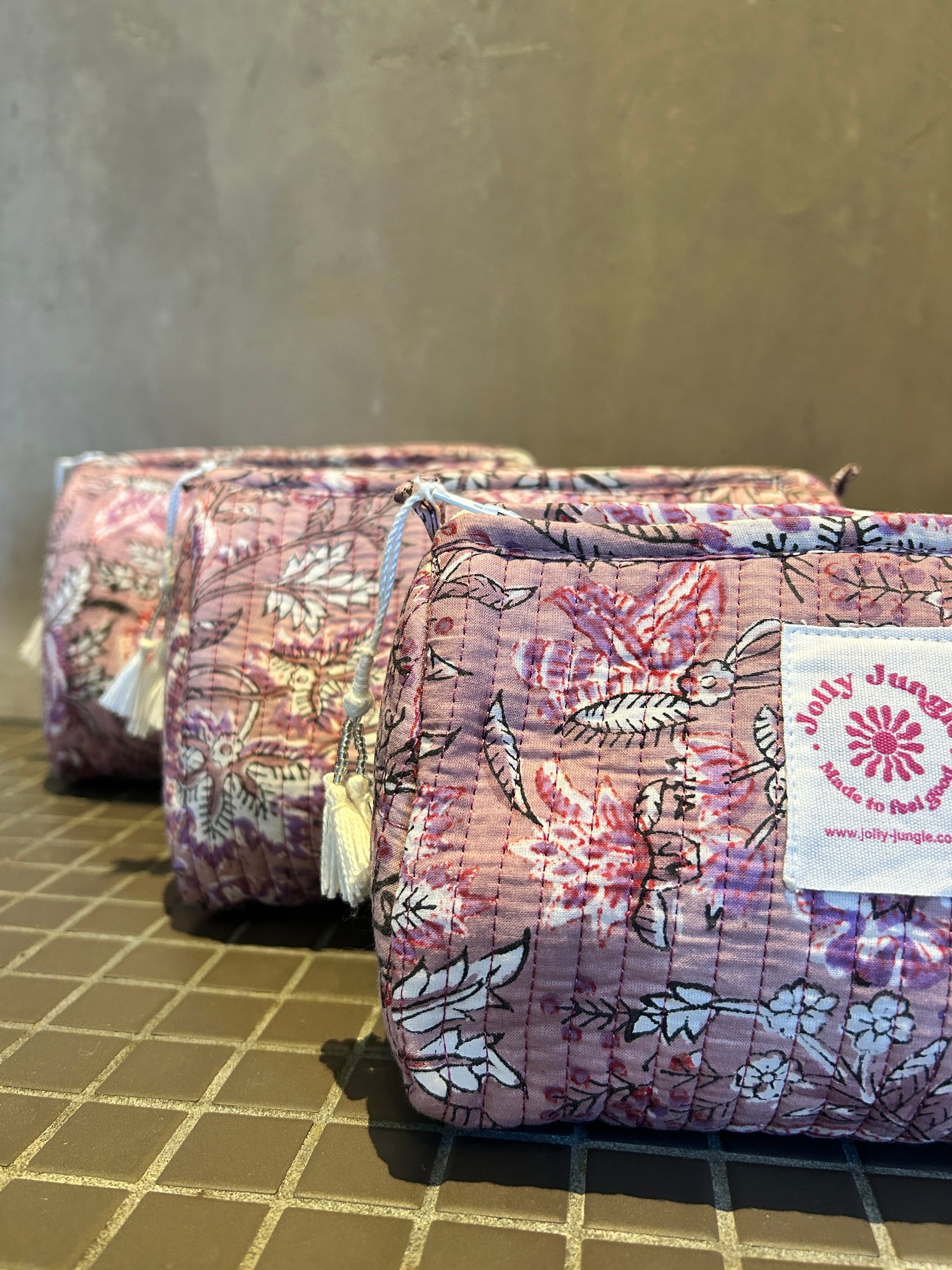 Trousse Bouquet mauve