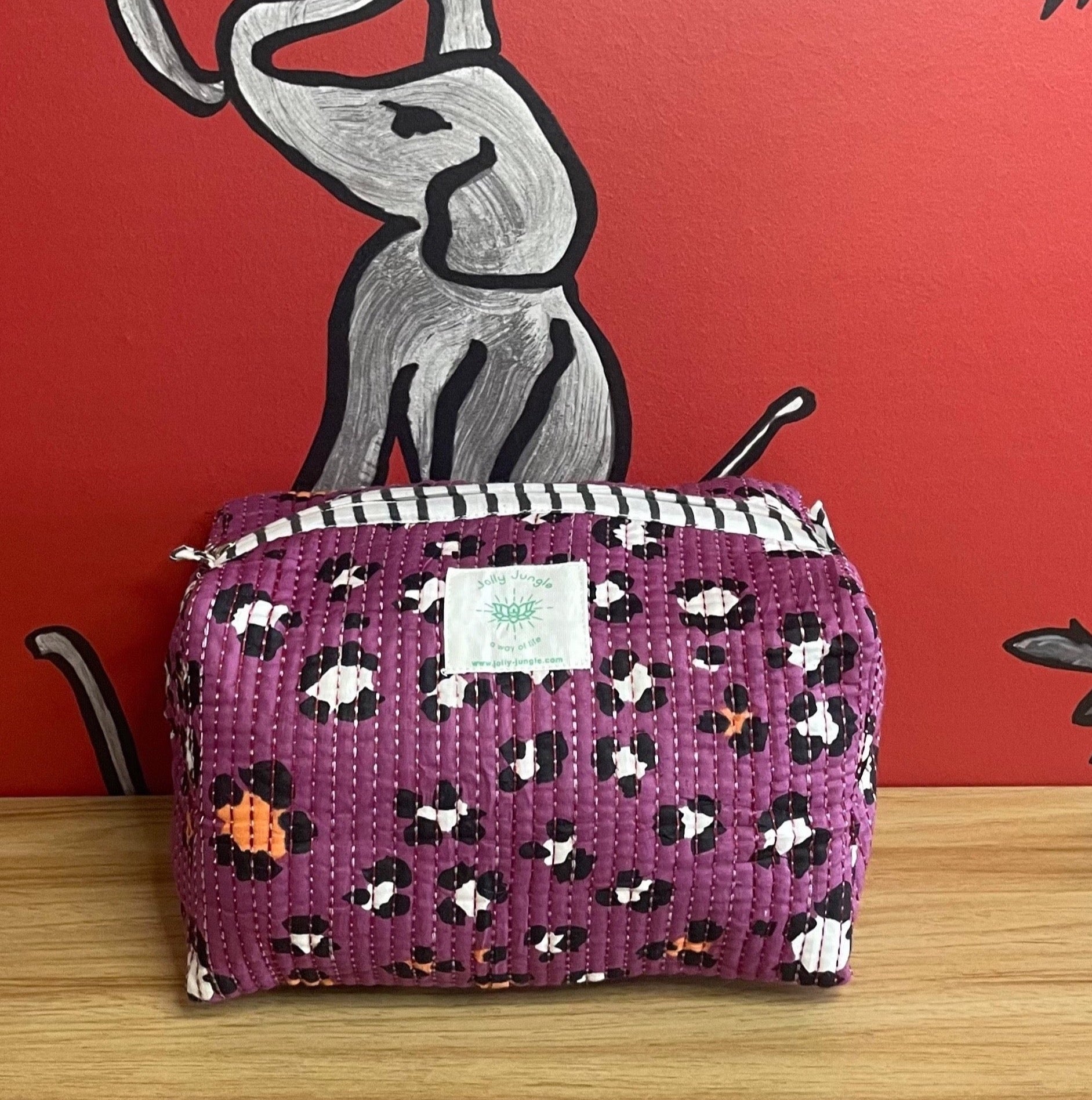 Trousse Léopard Violet - Jolly Jungle