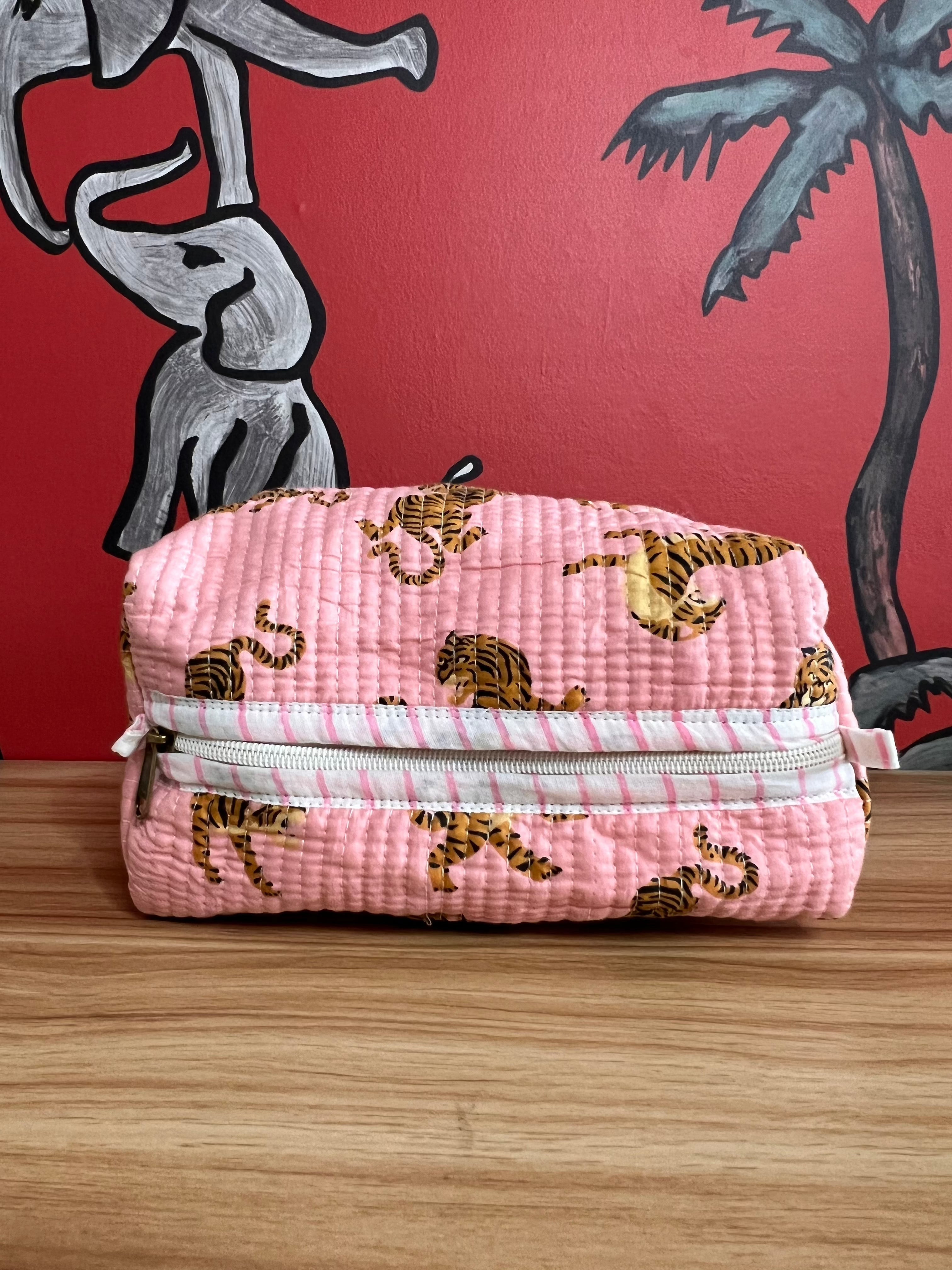 trousse rose tigre jolly jungle