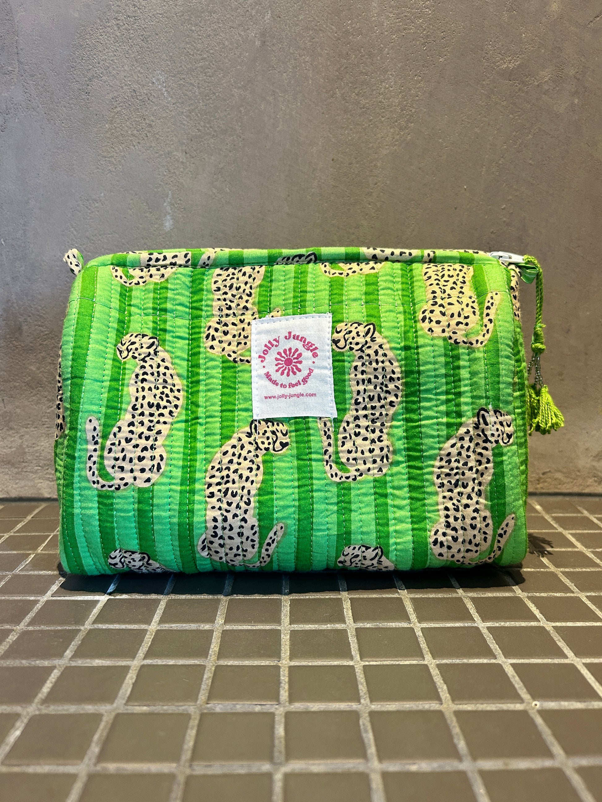 Trousse Verte Léopard
