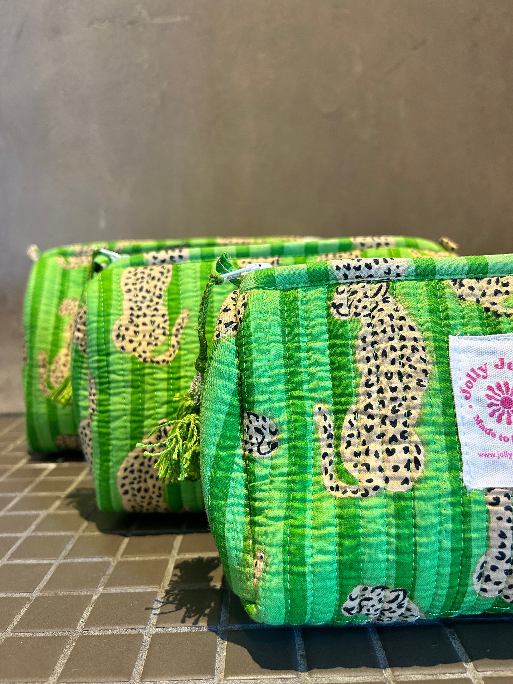 Trousse Verte Léopard
