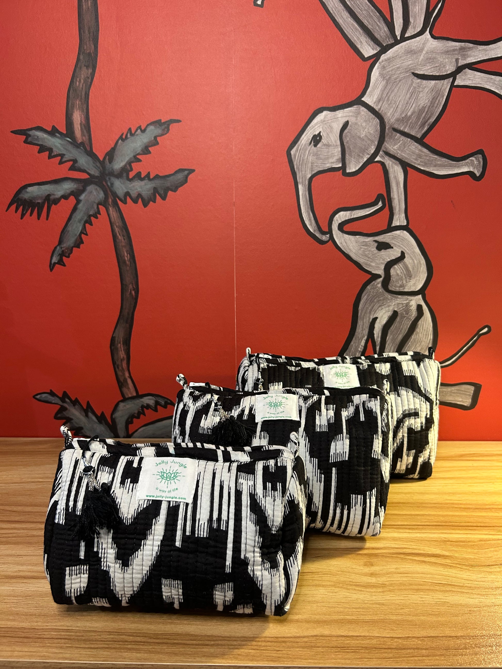 Trousse Ikat Noir