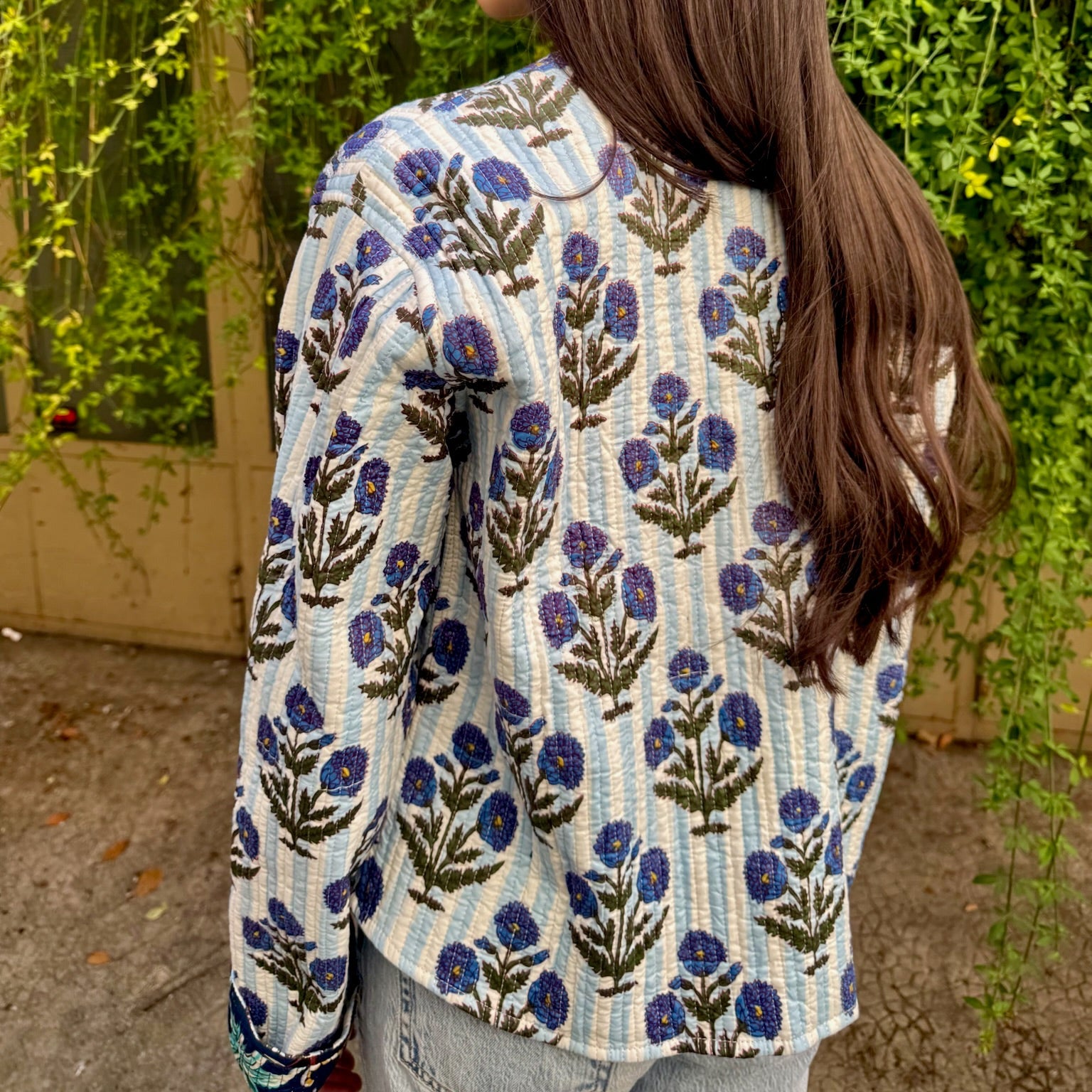 Veste Naya Bleue Rayée (Réversible)