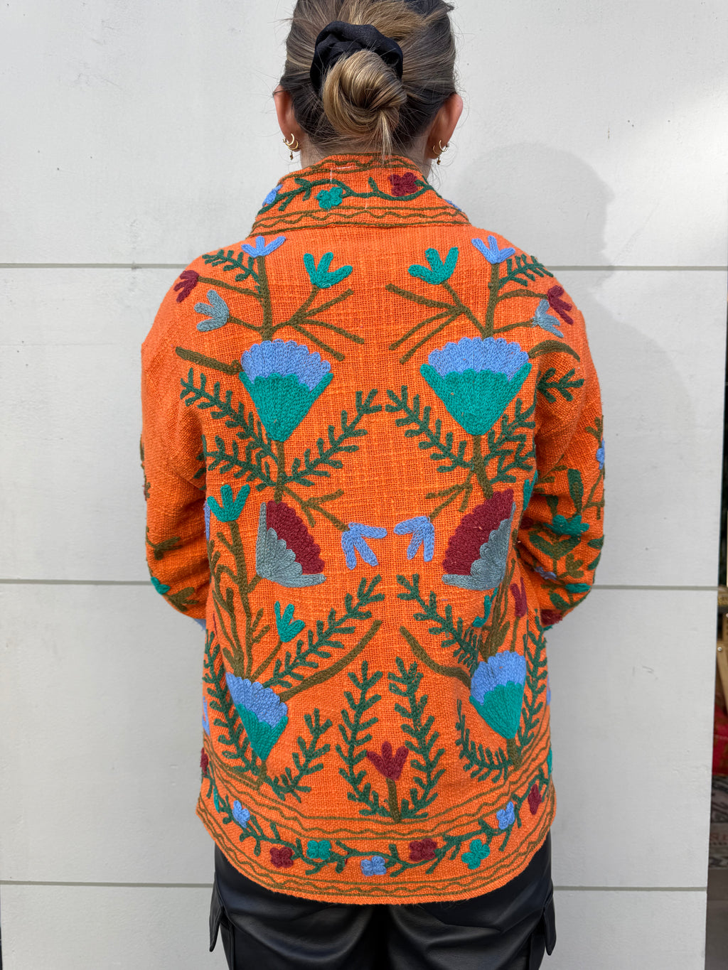 Veste Brodée Orange