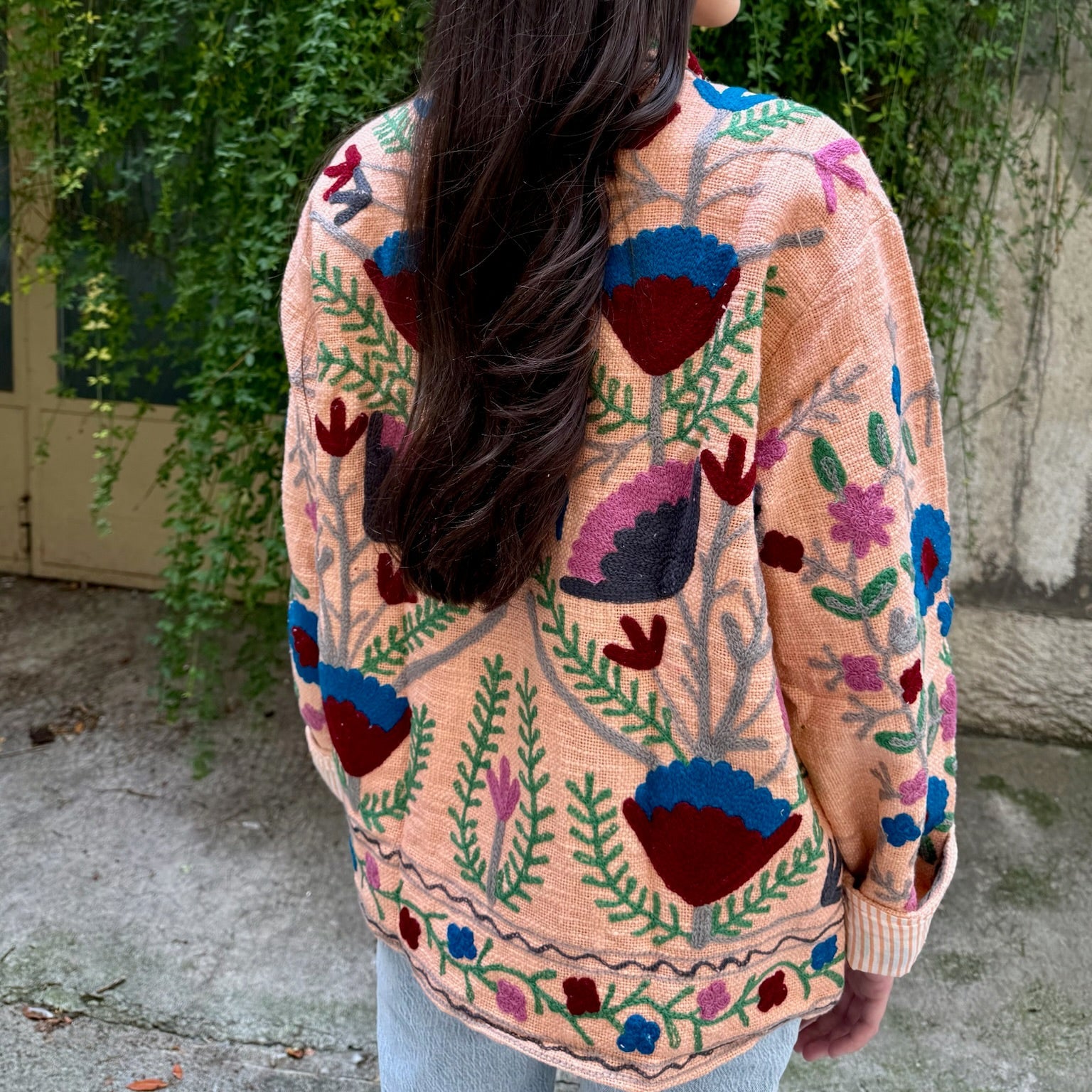 Veste Brodée Mandarine