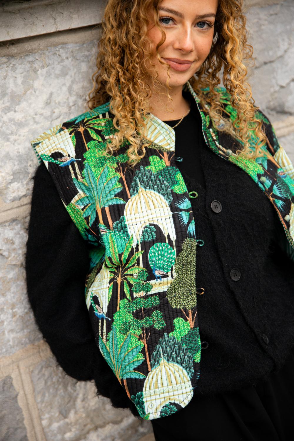 Veste sans Manche Jardin du Paon