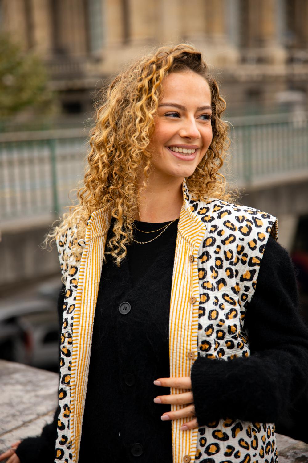Veste sans Manche Léopard