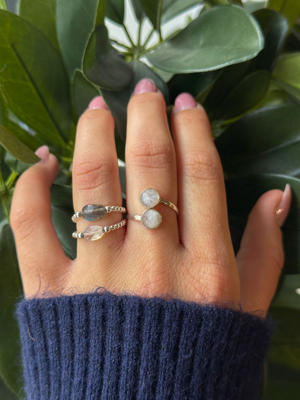 Bague Sydney Pierre de Lune Argent