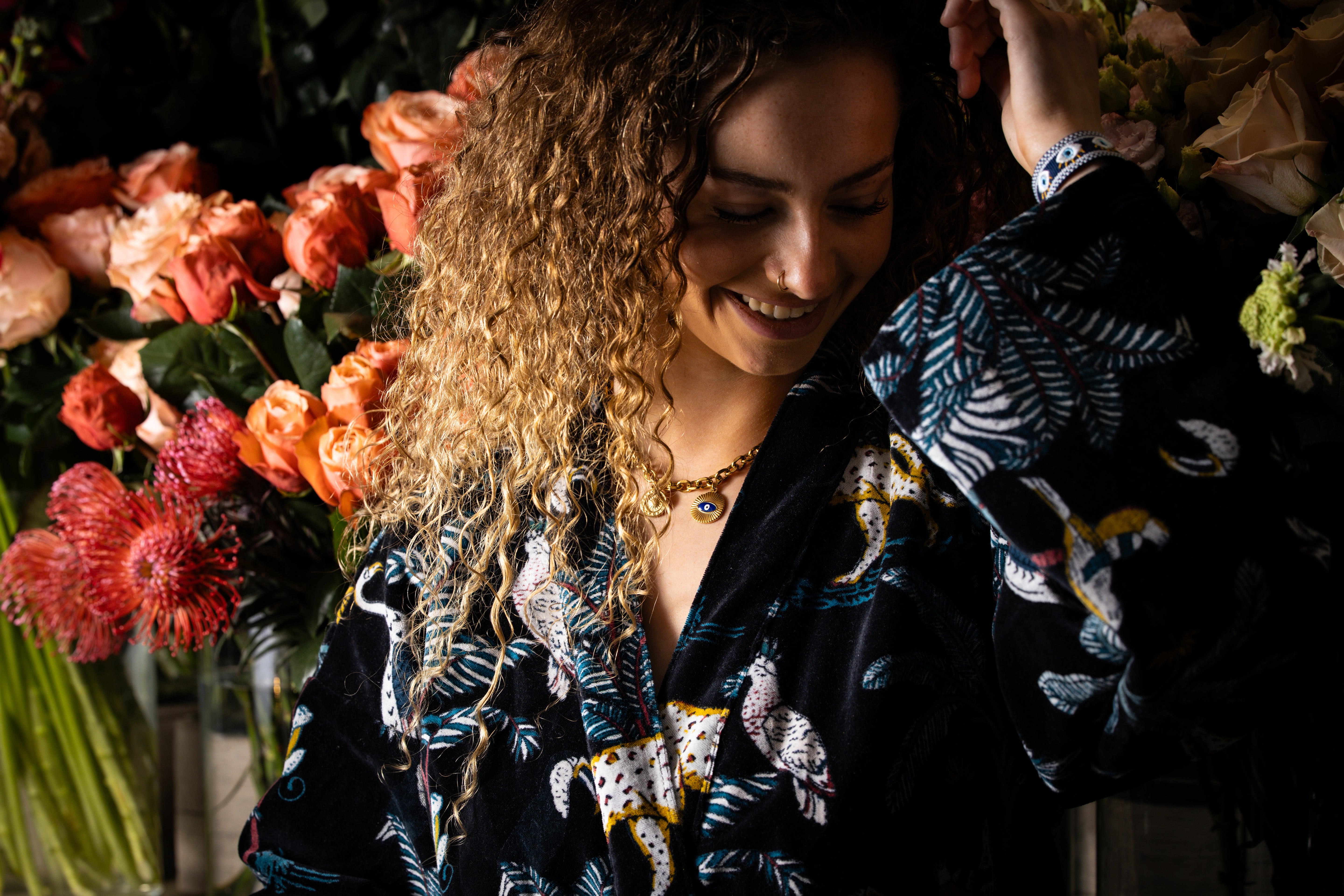 kimono velour noir jolly jungle veste mi saison