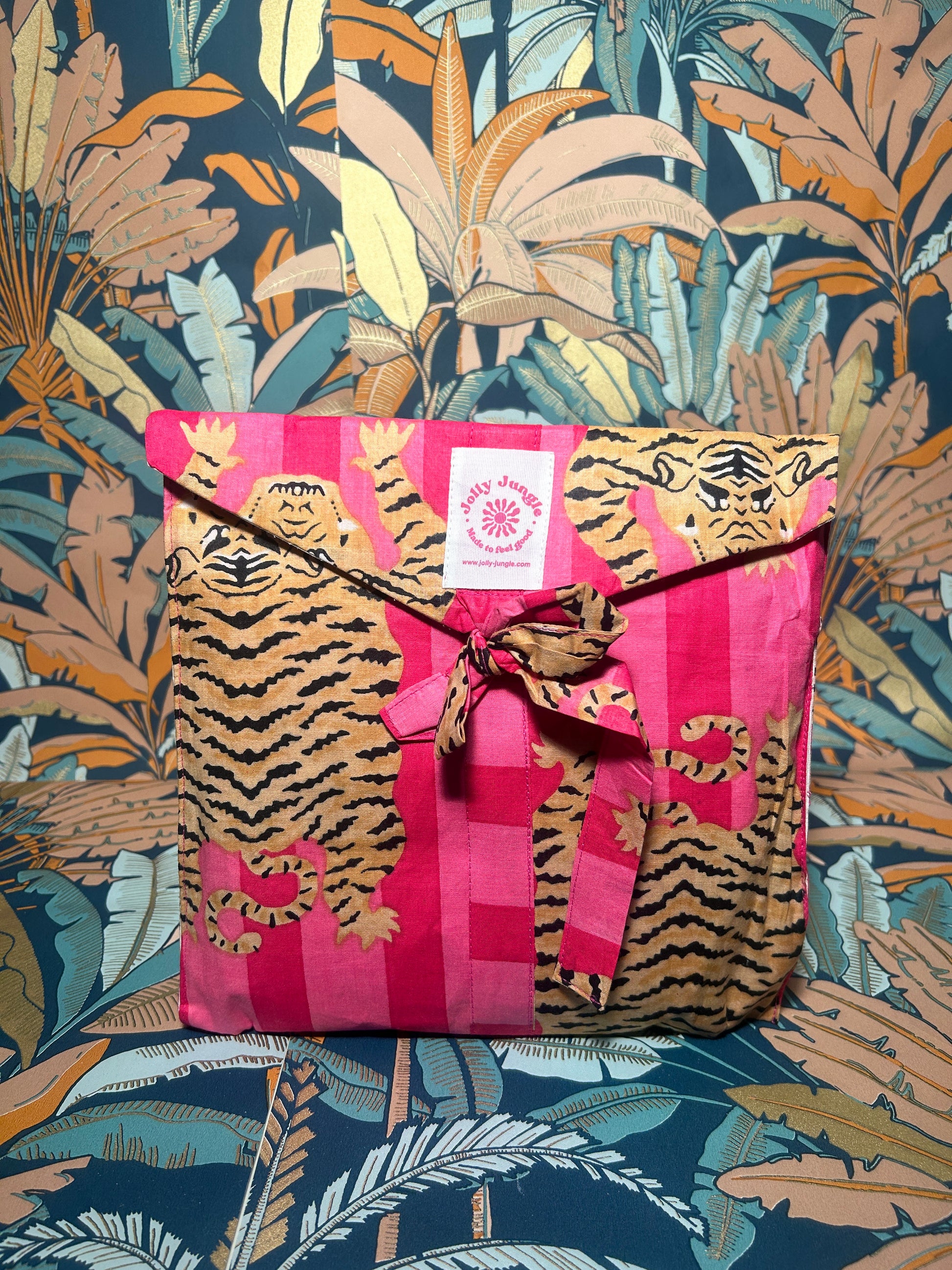 pochon Pyjama Tigre rose