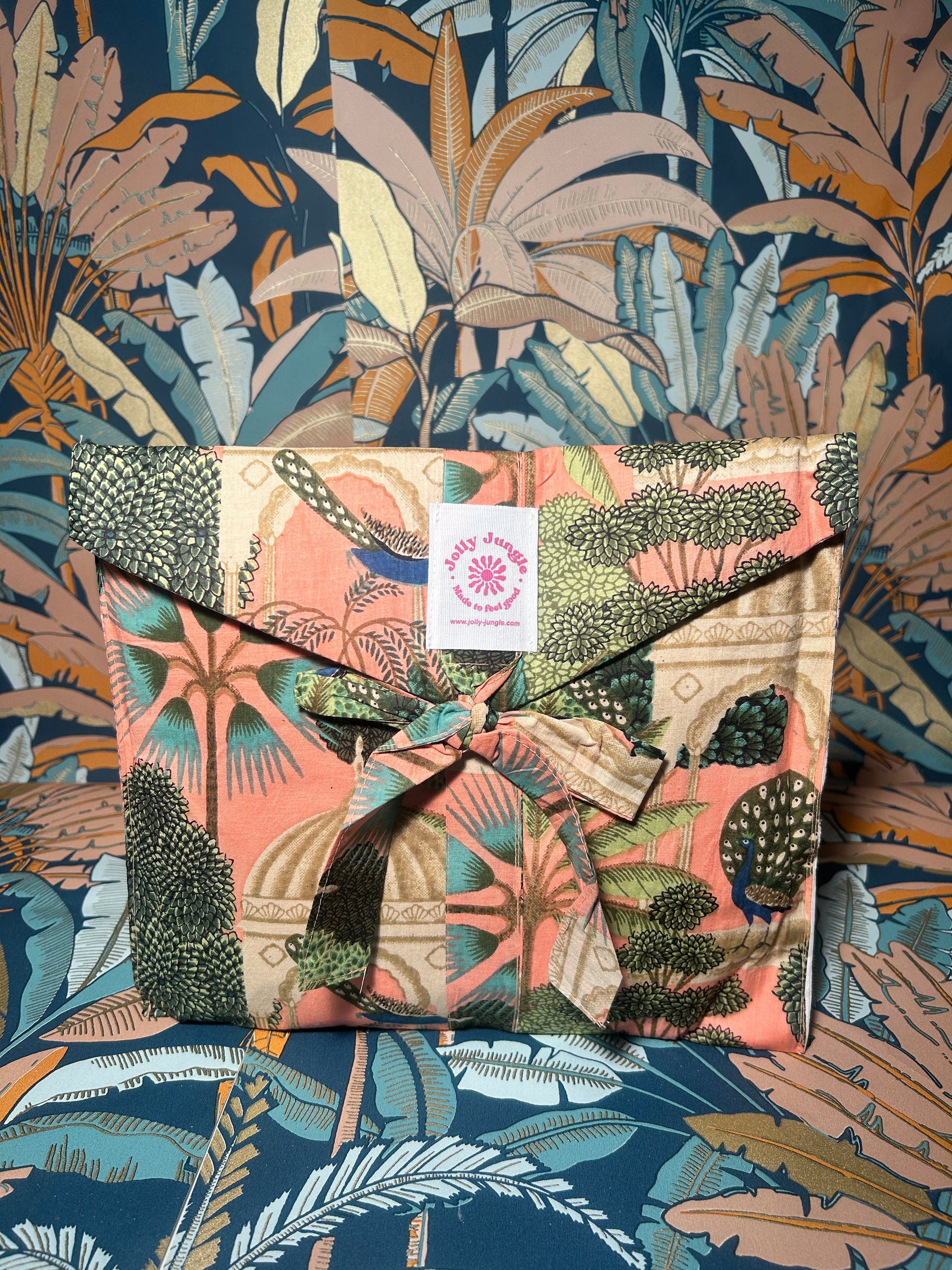 pochon Pyjama jardin du paon rose