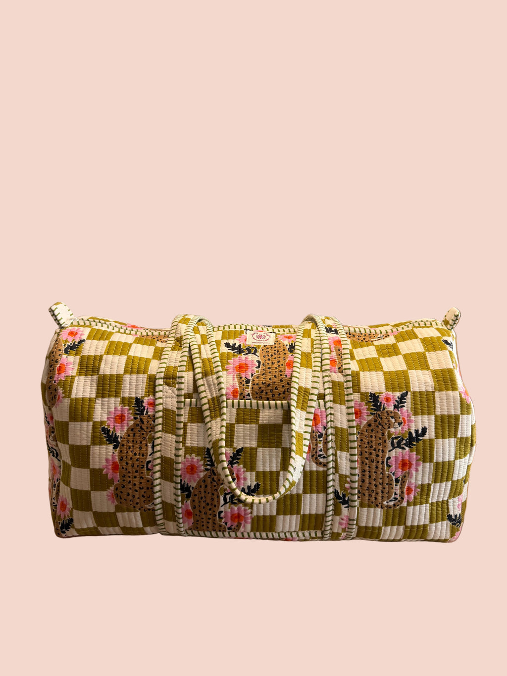 Sac de voyage carreaux Léopard