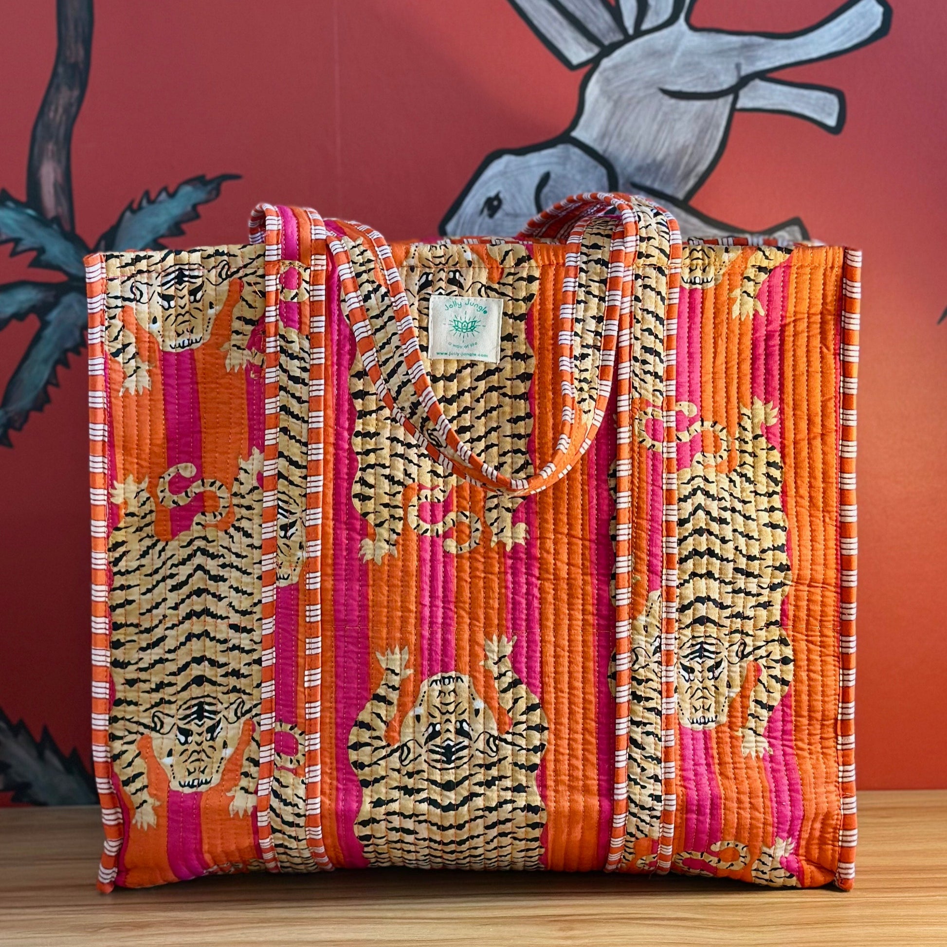Bag Tote Ikat Rose