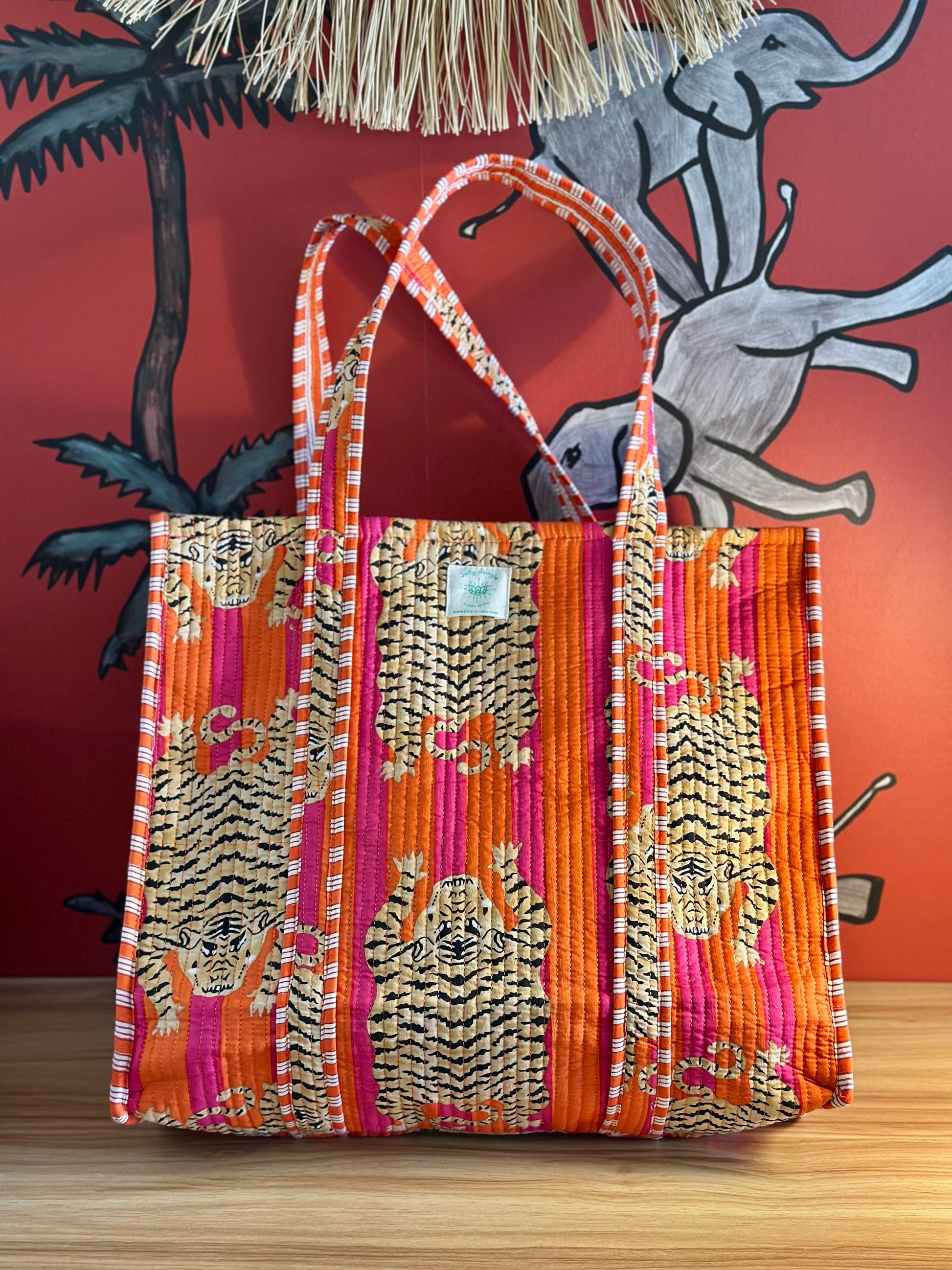 Bag Tote Ikat Rose