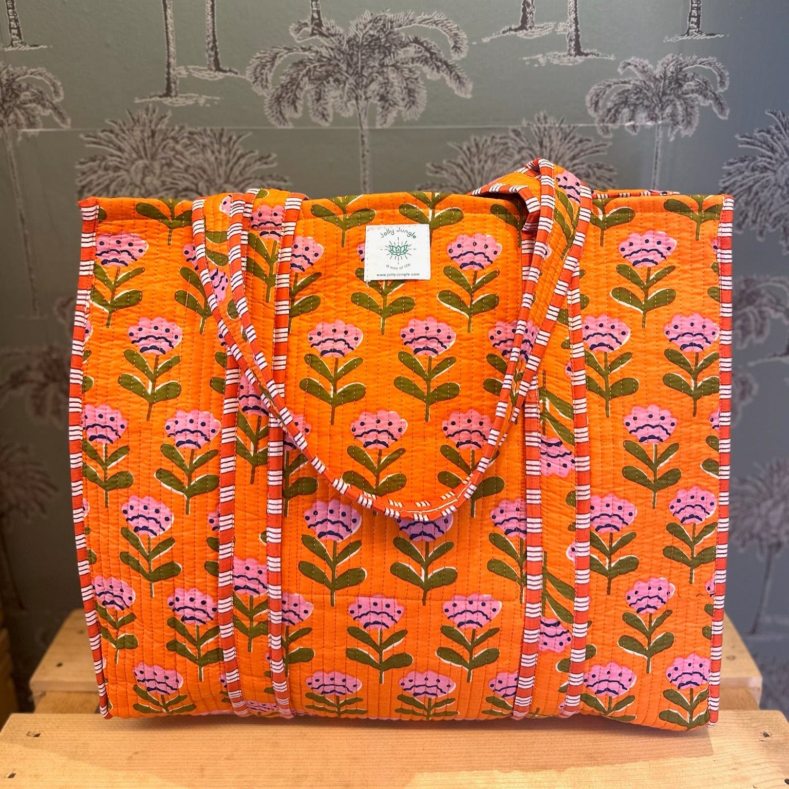Bag Tote Ikat Rose