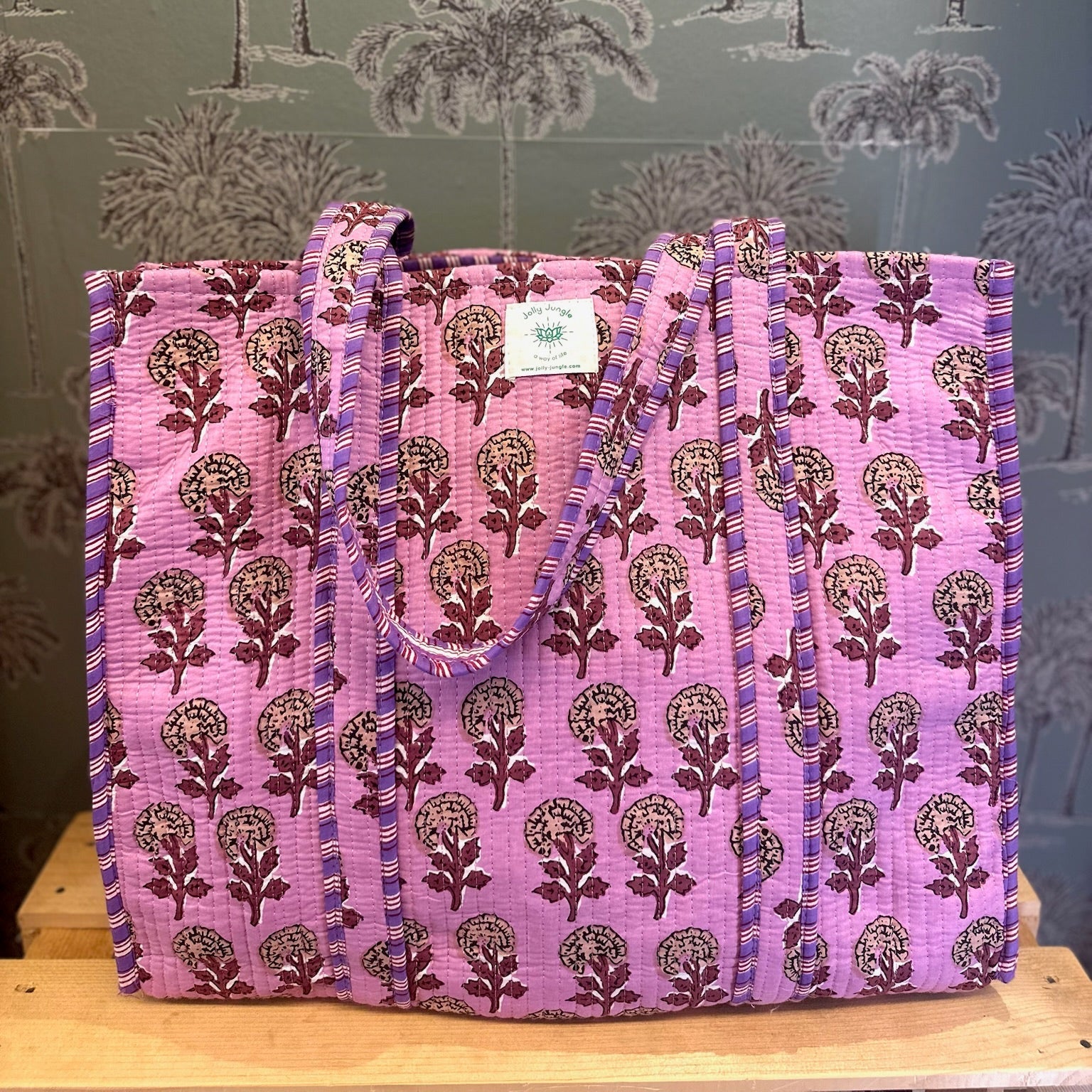 Bag Tote Ikat Rose