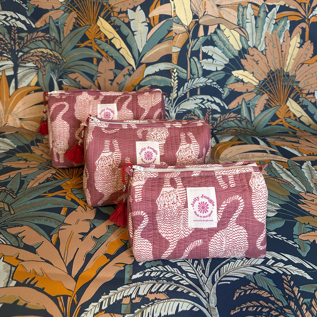 Trousse Tiger Mauve - Jolly Jungle 