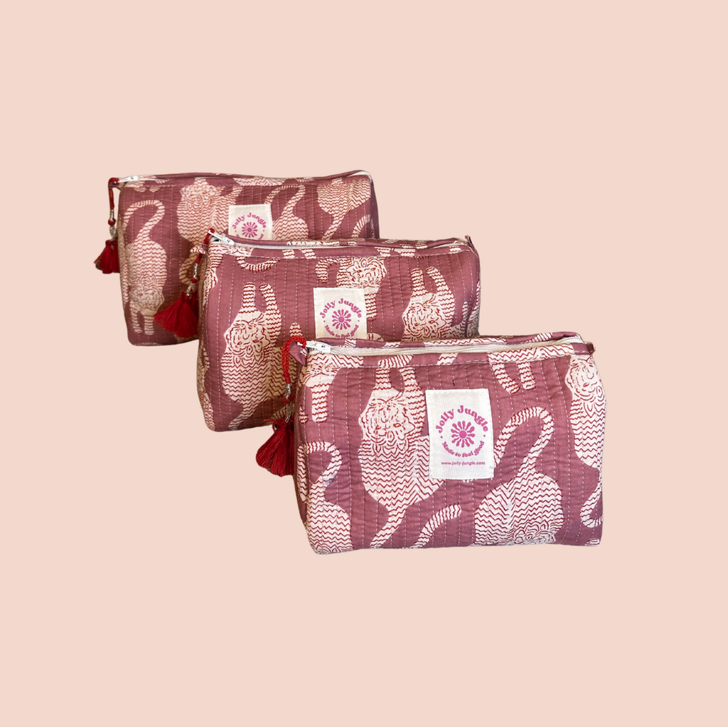Trousse Tiger Mauve - Jolly Jungle 