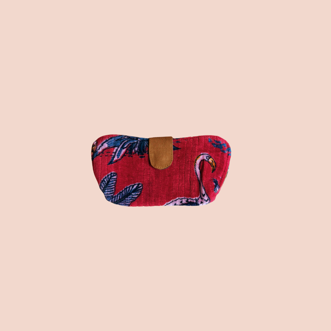 Étui à lunettes velours Bordeaux