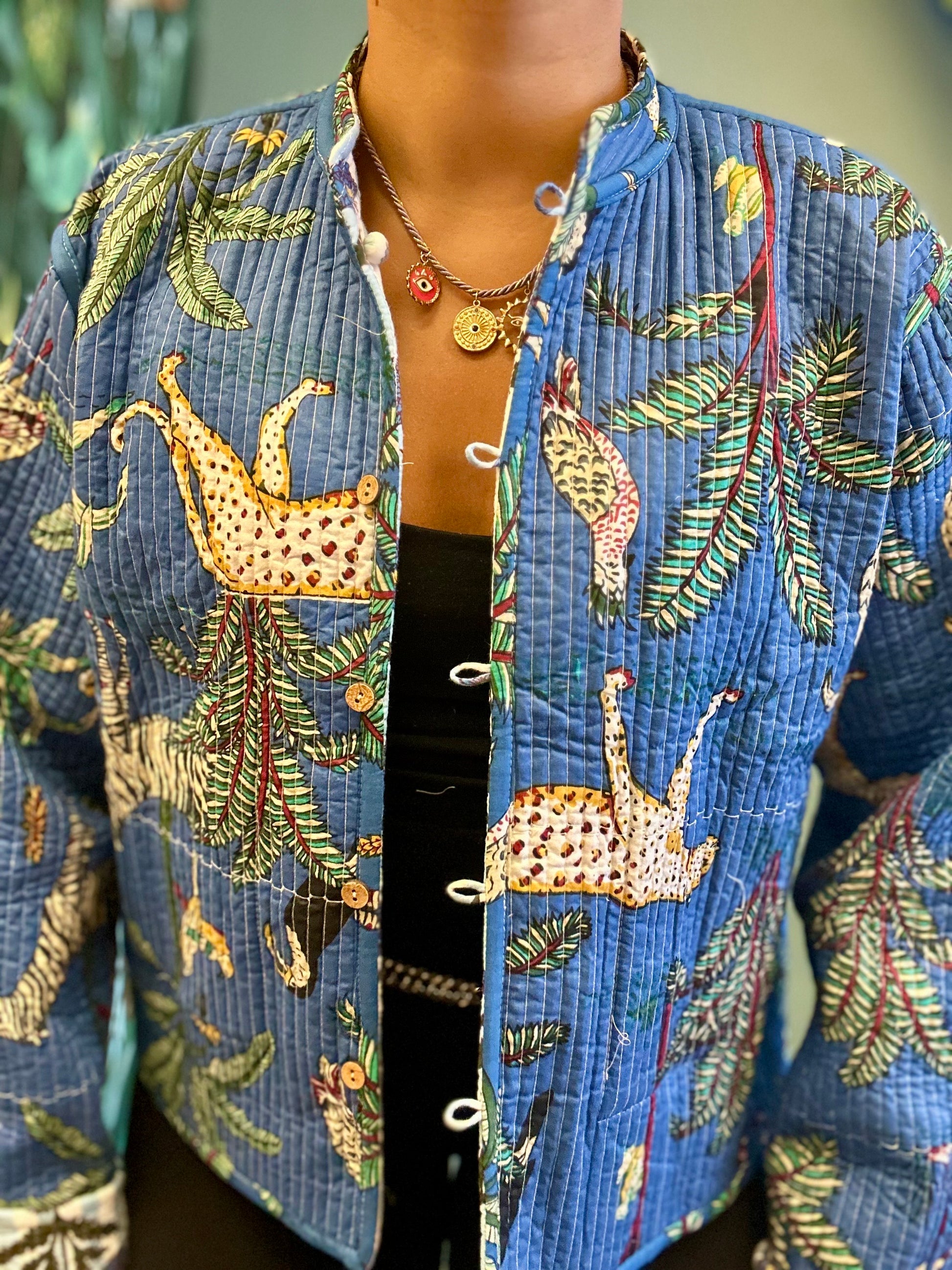 Veste Naya Bleue Rayée (Réversible)