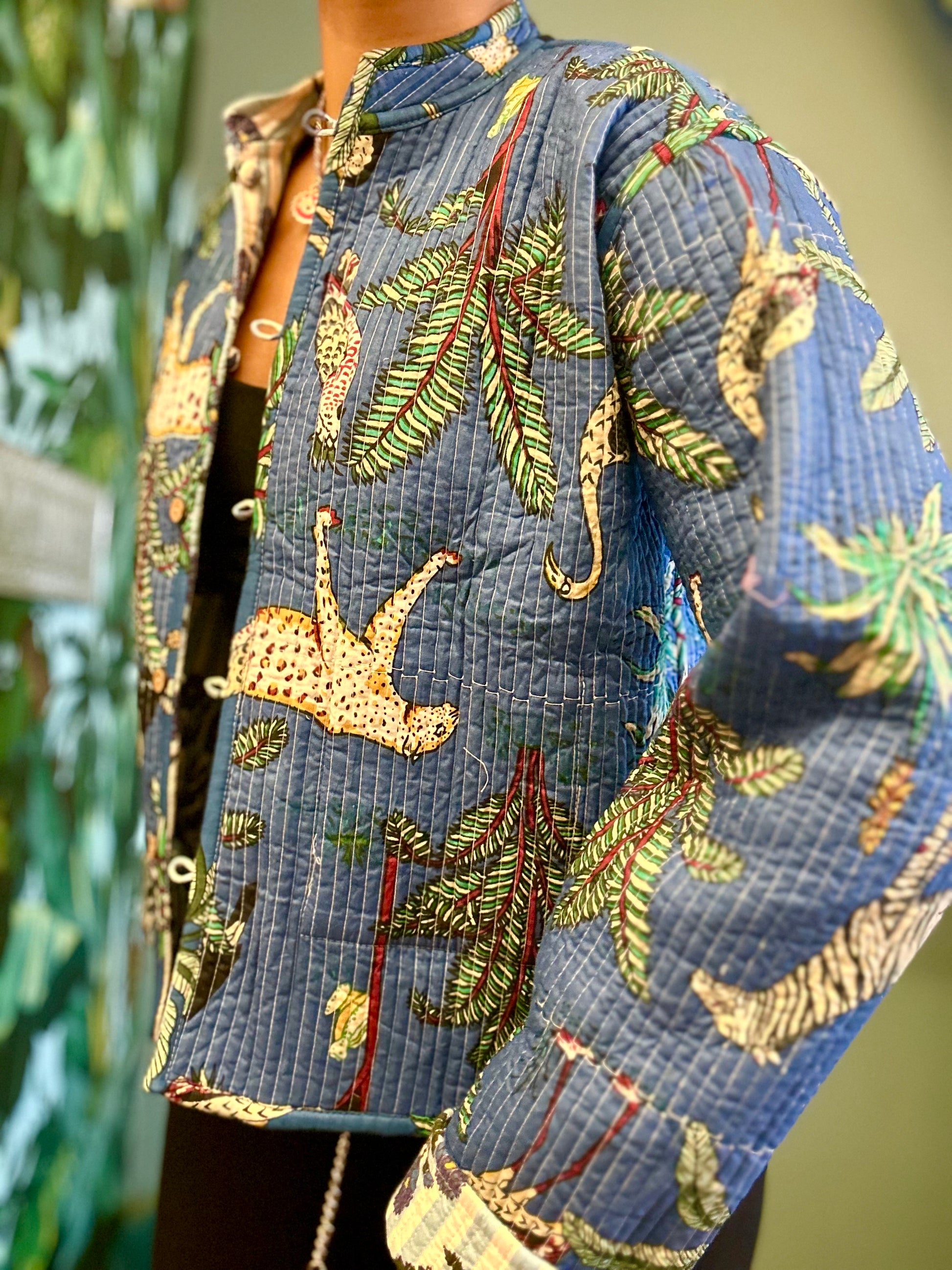 Veste Naya Bleue Rayée (Réversible)