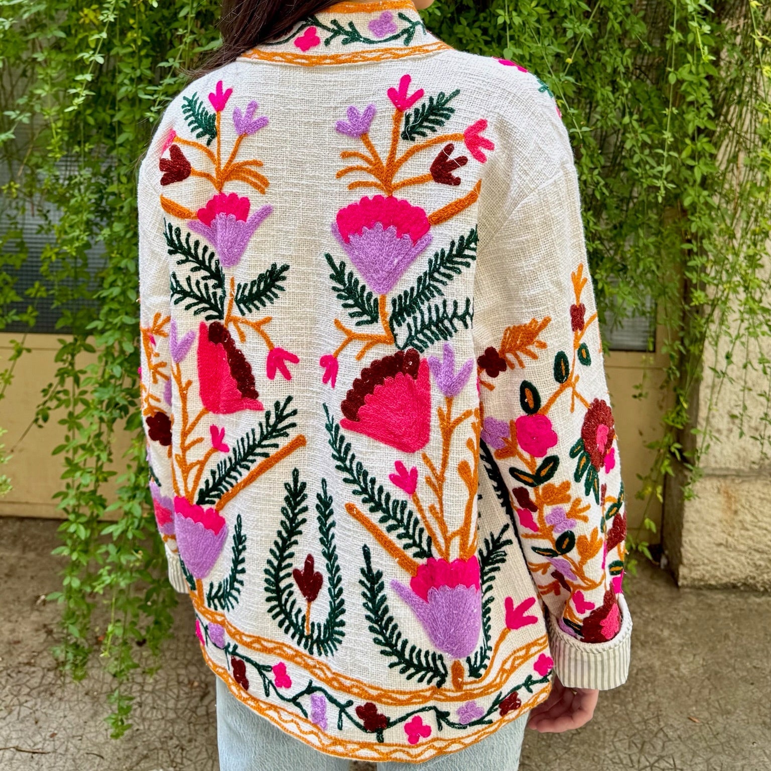 Veste Brodée Blanche