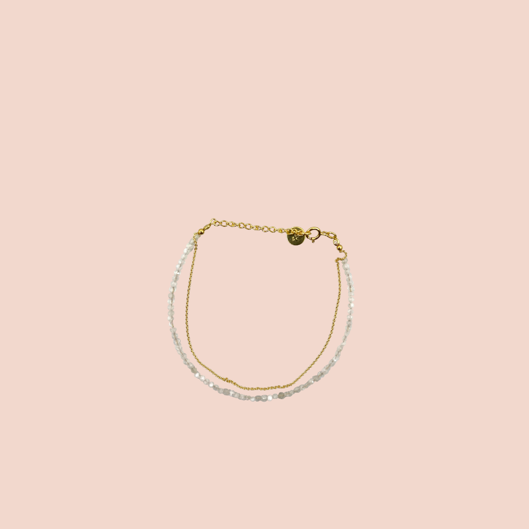Gold Plated Double Silver Bracelet