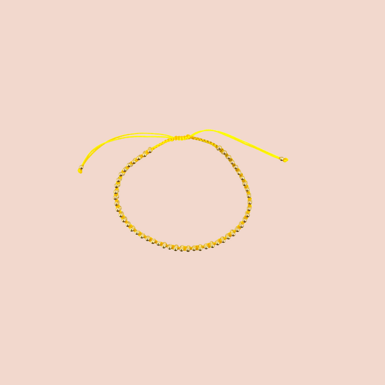 bracelet réglable laiton plaqué or - Jolly Jungle