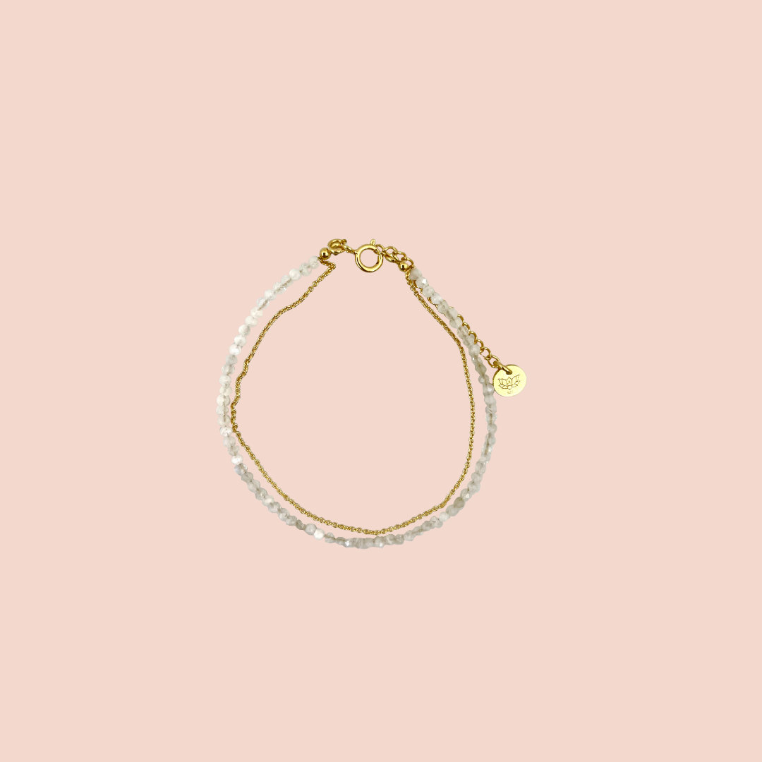 Bracelet Double Argent Plaqué Or - Jolly Jungle